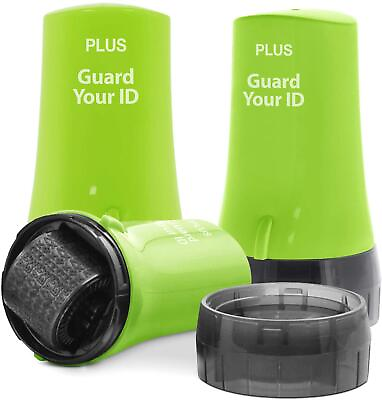 Original Guard Your ID Security Roller 3 Pack Green Set For Identity Theft Green $34.48