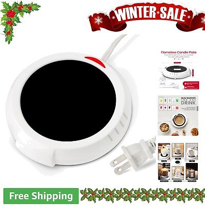 #ad Large Electric Candle Warmer Plate Safely Releases Scents Without a Flame $17.99