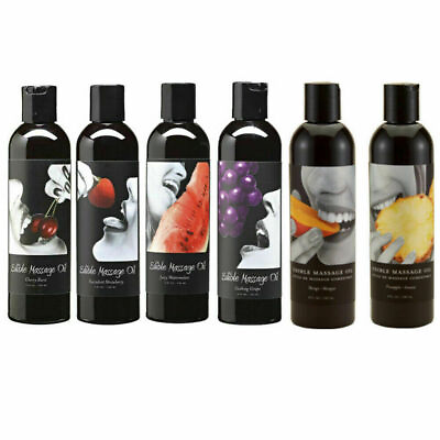 Earthly Body Natural Flavored Edible Massage Oil Choose Flavor amp; Size $15.44