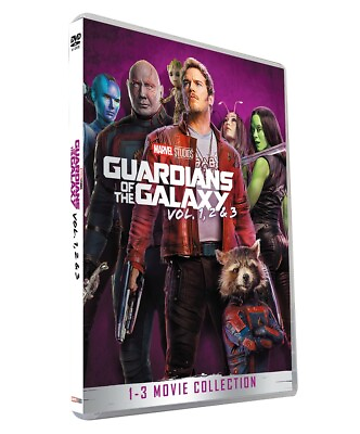 #ad #ad Guardians of the Galaxy: Vol. 1 2 3 Movie Collection DVD 3 Disc Box Set New $15.80