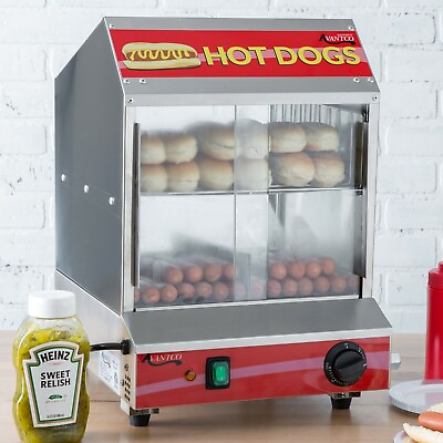Commercial Machine Bun Food Electric Hot Dog Steamer Warmer 175 Dog 40 Bun New $249.57