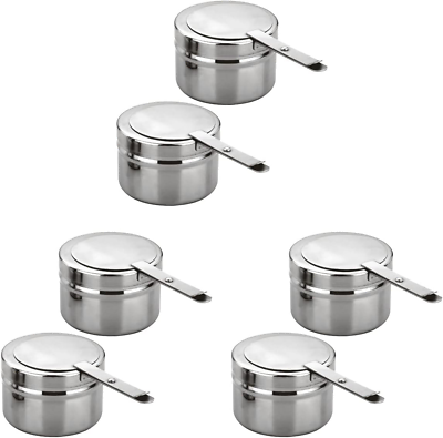 #ad #ad 6PCS Stainless Steel Fuel Holder with Safety Cover Chafer Wick Fuel Holder Buf $42.25