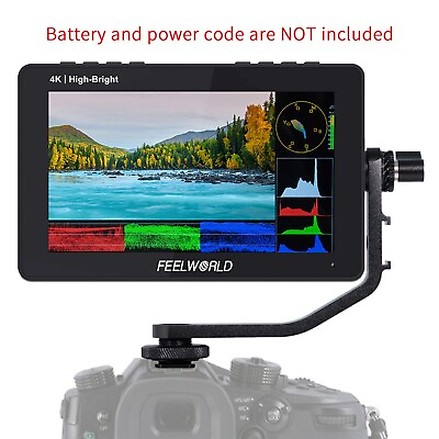 #ad FEELWORLD F5 PROX 5.5 in DSLR Camera Field Monitor HD 1600nits Bright Touch HDMI $159.99