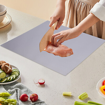 #ad Stainless Steel Chopping Cutting Board Kitchen Countertop Meat Food Board 50cm $31.35