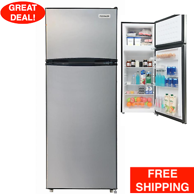 #ad 7.5 Cu. Ft. Top Freezer Refrigerator Frigidaire Platinum Series Stainless Look $288.99
