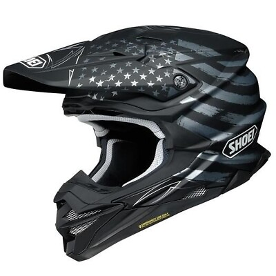 #ad Open Box Shoei Adult VFX EVO Faithful Dirt Bike Helmet Black White Size Medium $406.99