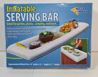 #ad Inflatable Serving Bar Salad Bar With Drain Plug Picnics Buffet Pool Parties $22.99