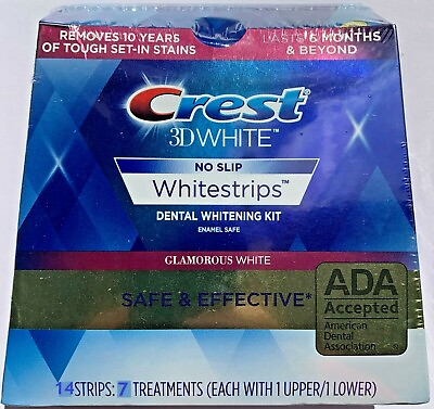 #ad #ad NO BOX CREST 3D GLAMOROUS WHITE Whitestrips Teeth Dental Whitening Strips NEW $26.99