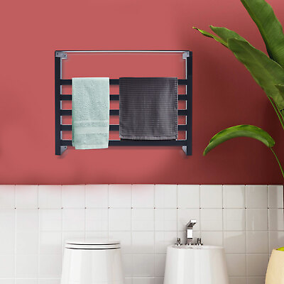 Electric Warmer Towel Rack Towel Drying Heated Holder Bathroom Bath Wall Mounted $64.00
