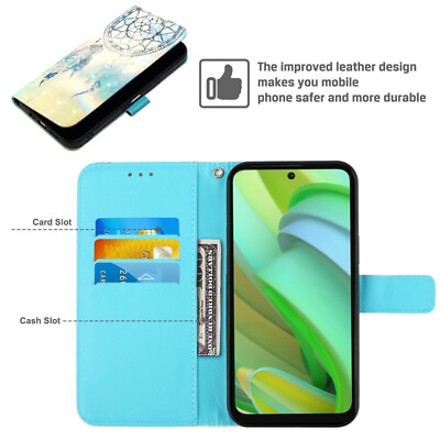 #ad #ad HOT Case Magnetic Leather Wallet Cover For MOTO G Power 2023 G200 G100 G71 E20 $8.09