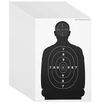 #ad Shooting Target Targets for Pistol Shooting Targets for the Range 17x25 50pk $19.79
