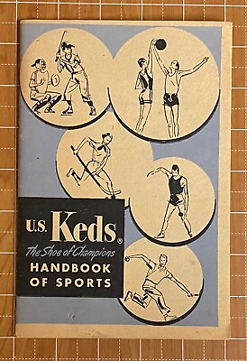 U.S. KEDS THE SHOE OF CHAMPIONS 1953 HANDBOOK OF SPORTS ILLUSTRATED BOOKLET $11.99