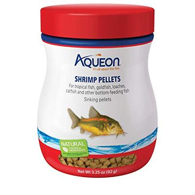 Aqueon Shrimp Pellets Sinking Food for Tropical Fish Goldfish Loaches Catfish... $3.60