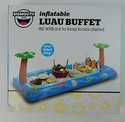 #ad Luau Inflatable Buffet Salad Bar Ice Chest Beer Food Cooler Party 54quot; Long $14.93