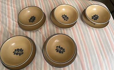 #ad Folk Art By Pfaltzgraff Cereal Bowls And Salad Plates Lot Of 10 Dishes Total $100.00