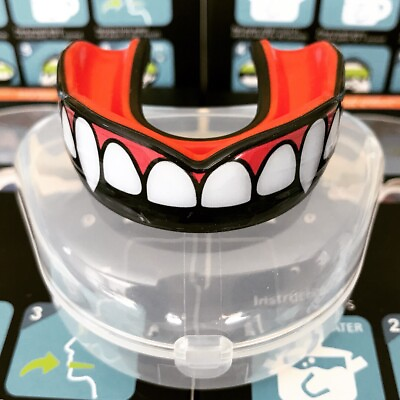 MMA Mouth Guard BJJ Boxing Karate Vampire Fangs 2 Sizes Direct from Oral Mart $12.99