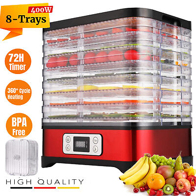 5 8 Tray Stainless Steel Electric Food Dehydrator Machine Fruit Jerky Meat Dryer $69.99