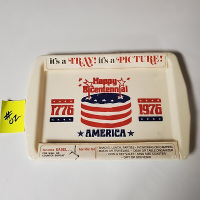 #ad #ad NEW Vintage Whirley Industries Plastic Food Diaplay Tray 1976 Bicentennial USA 2 $20.99