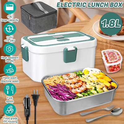 #ad Electric Lunch Box Food Warmer for Car Truck Work Portable Fast Food Heater $30.99