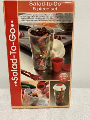 #ad 5 Piece Salad To Go Container Set New $9.95