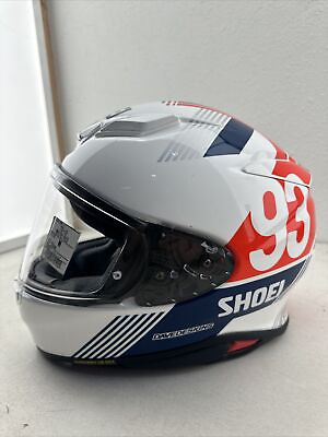 #ad BRAND NEW Shoei RF 1400 MM93 Retro Helmet Red White Blue SIZE MED SHIPS FREE $550.00