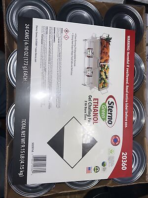 #ad Sterno 2 Hour Ethanol Gel Canned Chafing Fuel Pack of 24 PICK UP ONLY $29.99