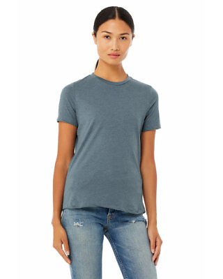 #ad Bella Canvas 6400CVC Womens Short Sleeve Heather CVC Crewneck T Shirt $9.52