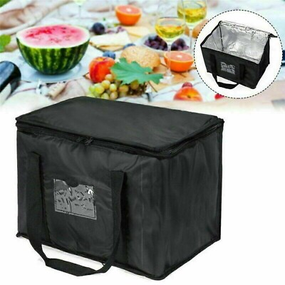 2* Food Insulated Bags Pizza Takeaway Thermal Warm Cold Bag Ruck Picnic Box $13.80