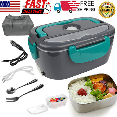 12V Car Portable Food Heating Lunch Box Electric Heater Warmer For Trucks Office $20.99