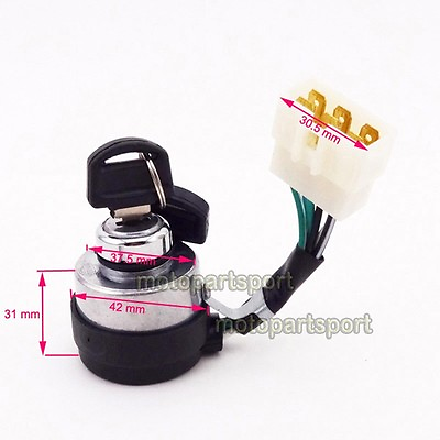 #ad On Off Start Ignition Key Switch 6 Wire For Chinese Portable Gasoline Generator $9.95