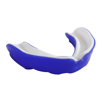 #ad Colored Mouth Guard Blue amp; White $15.95