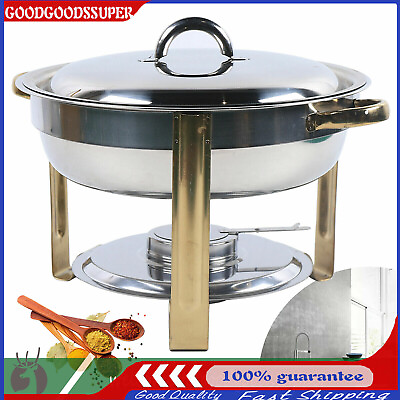 #ad 4L Round Chafer Chafing Dish 4.22QT Sets Bain Marie Buffet Food Warmers $22.80