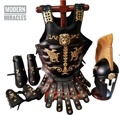 Corinthian Greek Muscle armor breast plate helmet leg amp; arm guard LARP Cosplay $299.99