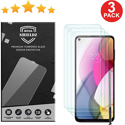 3 Pack Screen Protector Tempered Glass For Motorola Moto G Stylus 2021 $6.95
