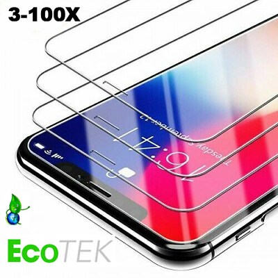 3x 100x Wholesale Lot Bulk Tempered Glass Screen Protector iPhone 14 13 12 11 XS $33.99