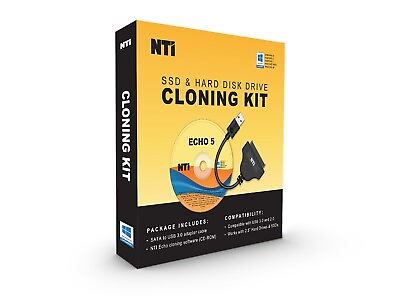 #ad NTI Cloning Kit 2.5quot; SATA to USB Adapter Included Software Download amp;CD $39.99