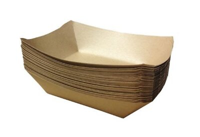 #ad URPARTY Premium Brown Disposable Paper Food Serving Tray 2.5 lb capacity ... $15.05