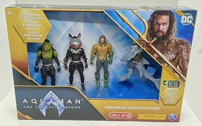 #ad Aquaman amp; the Lost Kingdom 4 Pack Shark Guard Manta Man Black Manta amp; Aquaman $28.00