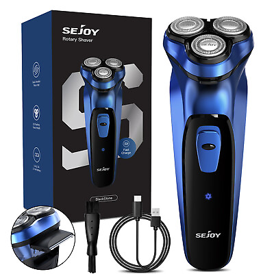 SEJOY Men Rechargeable Electric Shaver Pop up Trimmer Rotary Razor Beard Shaving $13.99