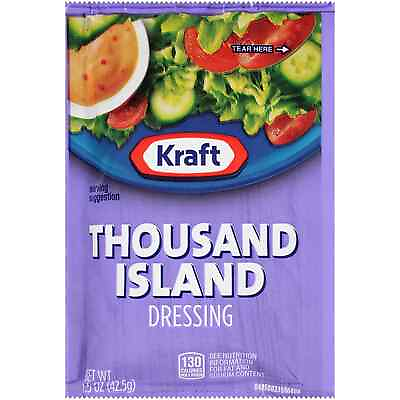 #ad Kraft Thousand Island Salad Dressing Single Serve Packet 1.5 Oz Packets Pack o $28.59