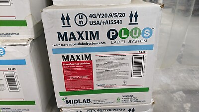 #ad Maxim Food Service One Gallon Food Handling and Process Areas Pack of 4 $149.99
