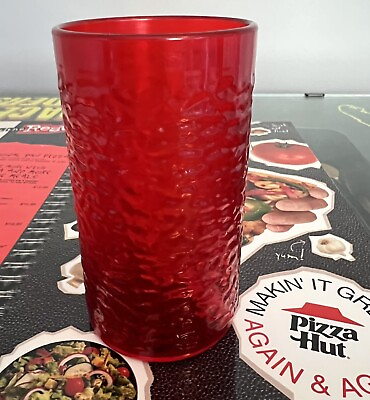 #ad Pizza Hut Red Plastic 12oz Cup Retro Fast Food Collectible Memorabilla $33.00