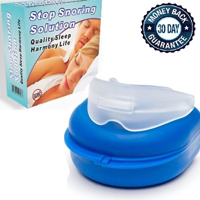#ad Stop Snoring Mouthpiece Guard Anti Snore Sleep Apnea Bruxism Aid Teeth Grinding $7.95