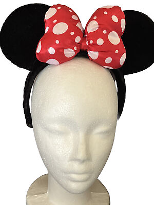 DISNEY PARKS 1 Minnie Mouse Red PolkaDot Bow amp; Ears amp; 1 Put Nose amp; Mouth Game $25.99