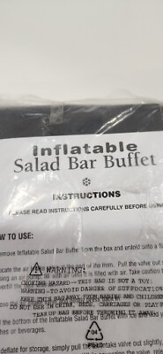 #ad Coffin Vintage Black Salad Bar Buffet New $25.99