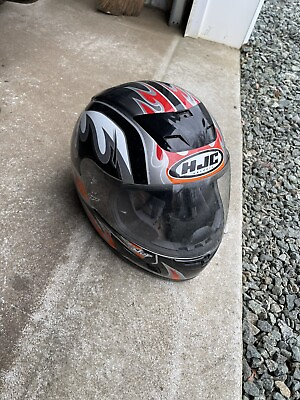 #ad HJC FG 12 Adult L Helmet Rare Dieter Def Design Size Medium $65.00