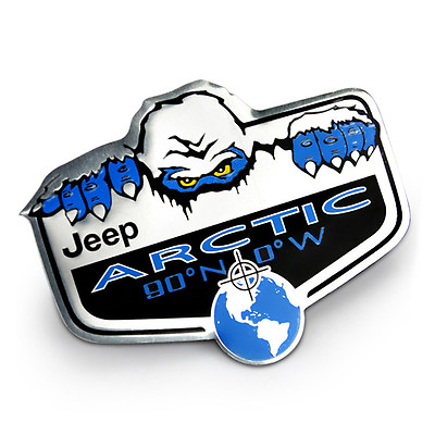 #ad 1Pcs Sticker Emblem Badge Aluminum For Jeep ARCTIC Car Body Side Rear Trunk Lid $11.99