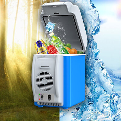 Mini Freezer Cooler Refrigerator 7.5L 12V Portable Car Fridge For Camping Travel $18.13