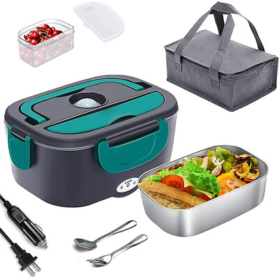 #ad 40w Electric Lunch Box Food Heater Portable Heating Lunch Box For Car And Home $39.99