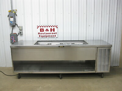 #ad Delfield 8#x27; Salad Bar Refrigerated Cold Well Buffet Prep Table Refrigerator 96quot; $750.00